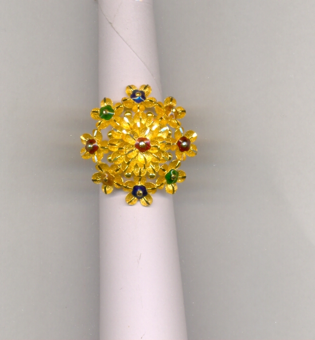 GOLD RING LADIES PLAIN FANCY