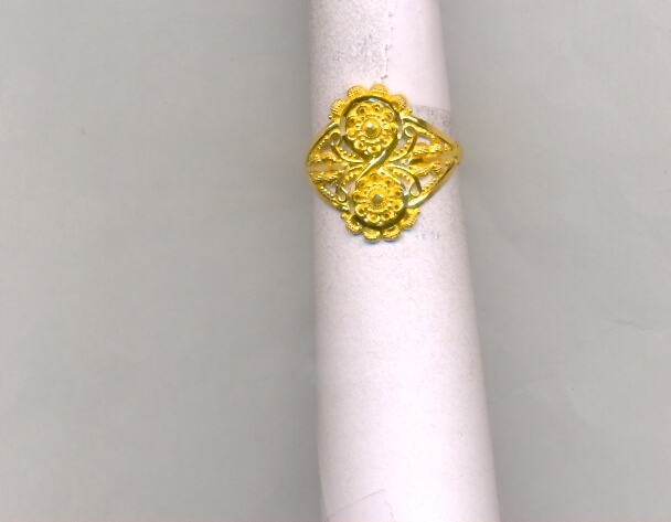 GOLD RING LADIES PLAIN FANCY