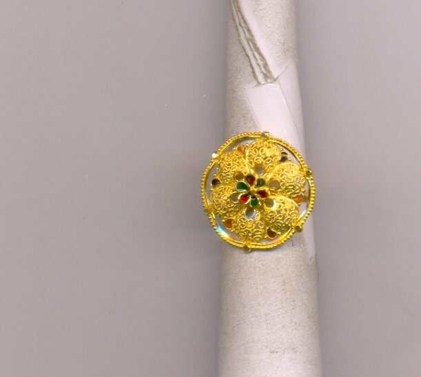 GOLD RING LADIES PLAIN FANCY