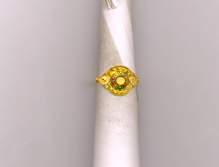GOLD RING LADIES PLAIN FANCY