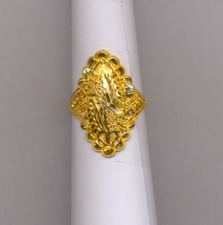 GOLD RING LADIES PLAIN FANCY