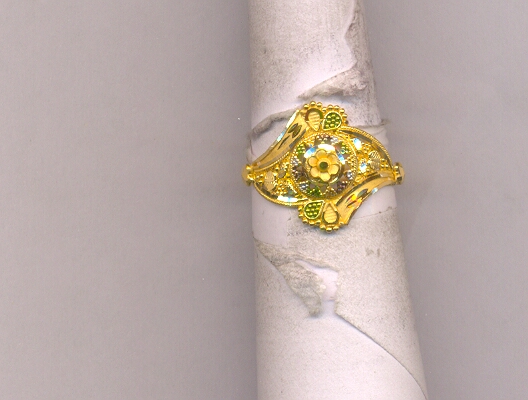 GOLD RING LADIES PLAIN FANCY