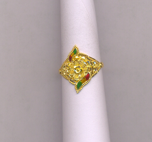GOLD RING LADIES PLAIN FANCY