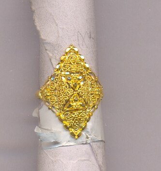 GOLD RING LADIES PLAIN FANCY