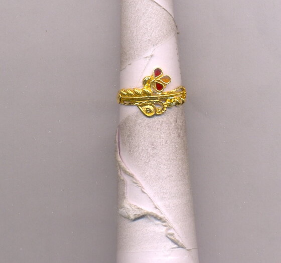 GOLD RING LADIES PLAIN FANCY