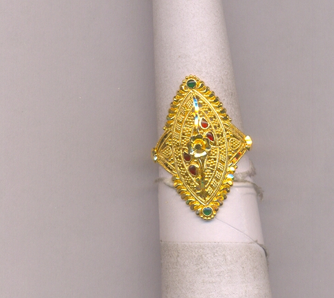 GOLD RING LADIES PLAIN FANCY
