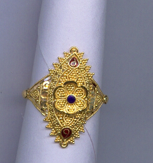 GOLD RING LADIES PLAIN FANCY