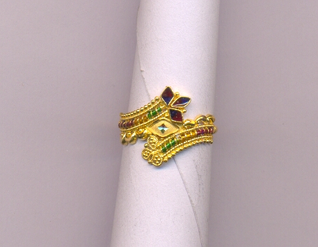 GOLD RING LADIES PLAIN FANCY