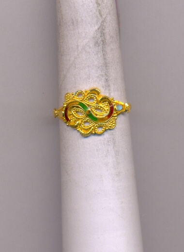 GOLD RING LADIES PLAIN FANCY