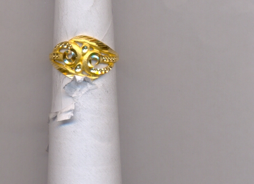 GOLD RING LADIES PLAIN FANCY
