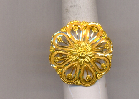 GOLD RING LADIES PLAIN FANCY