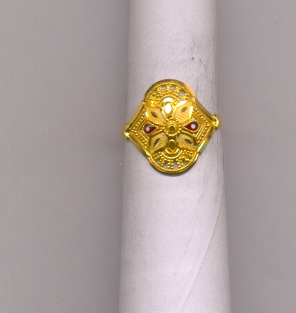 GOLD RING LADIES PLAIN FANCY