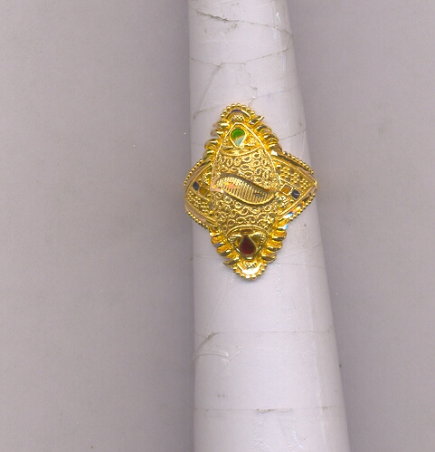 GOLD RING LADIES PLAIN FANCY
