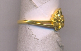 GOLD RING LADIES PLAIN FANCY