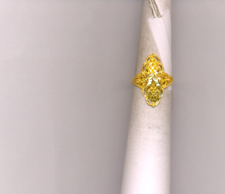 GOLD RING LADIES PLAIN FANCY
