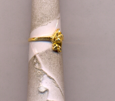 GOLD RING LADIES PLAIN FANCY