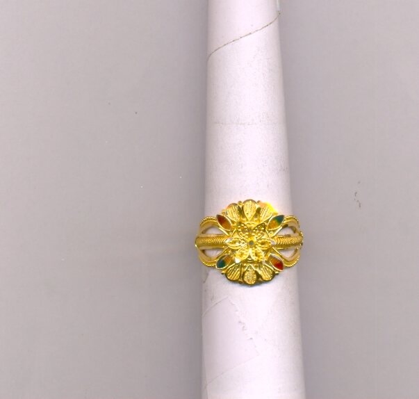 GOLD RING LADIES PLAIN FANCY