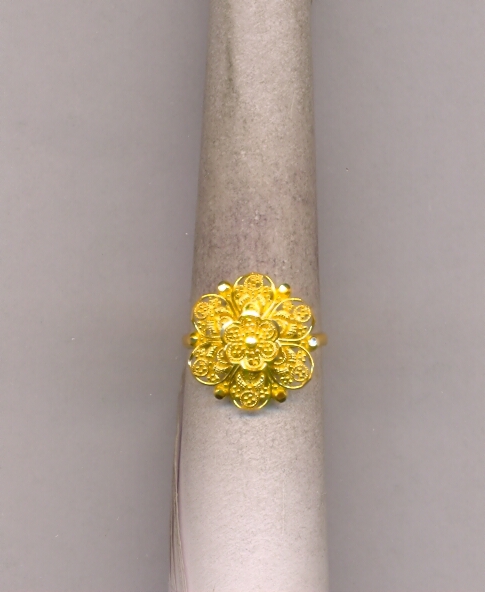 GOLD RING LADIES PLAIN FANCY