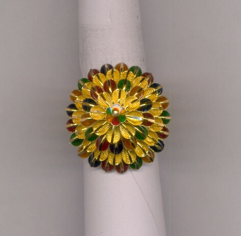 GOLD RING LADIES PLAIN FANCY