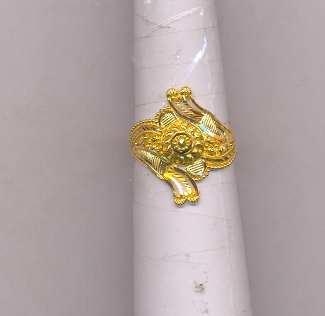 GOLD RING LADIES PLAIN FANCY