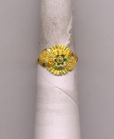 GOLD RING LADIES PLAIN FANCY