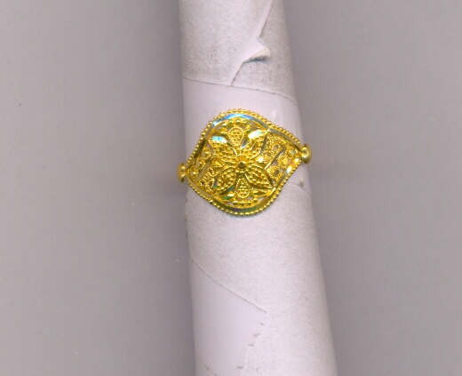GOLD RING LADIES PLAIN FANCY