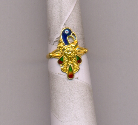 GOLD RING LADIES PLAIN FANCY