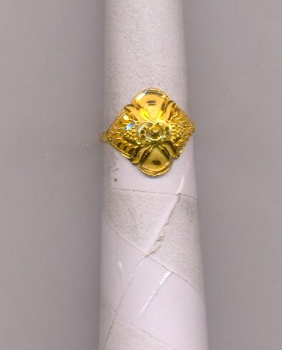 GOLD RING LADIES PLAIN FANCY
