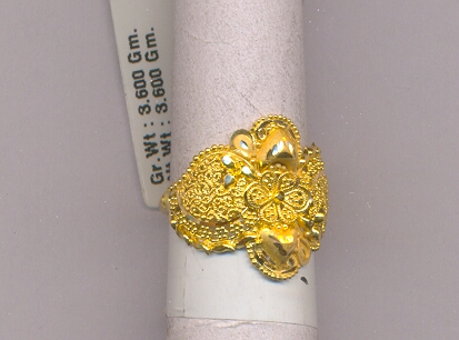 GOLD RING LADIES PLAIN FANCY