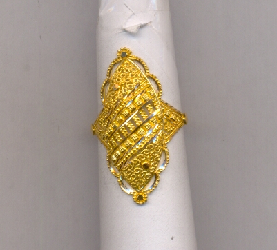 GOLD RING LADIES PLAIN FANCY