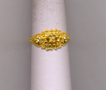 GOLD RING LADIES PLAIN FANCY