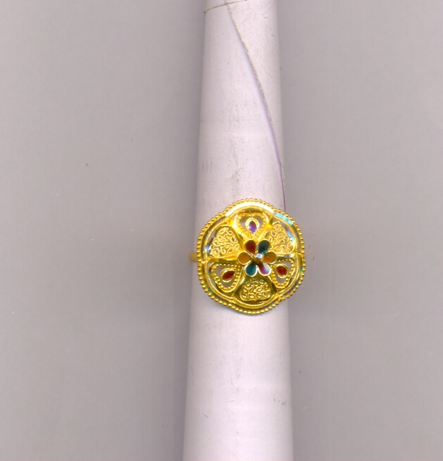GOLD RING LADIES PLAIN FANCY