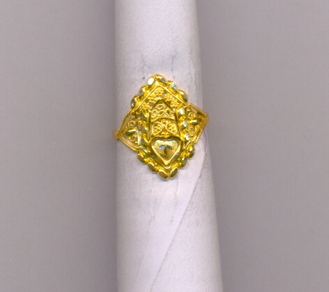 GOLD RING LADIES PLAIN FANCY