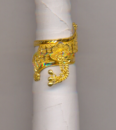 GOLD RING LADIES PLAIN FANCY