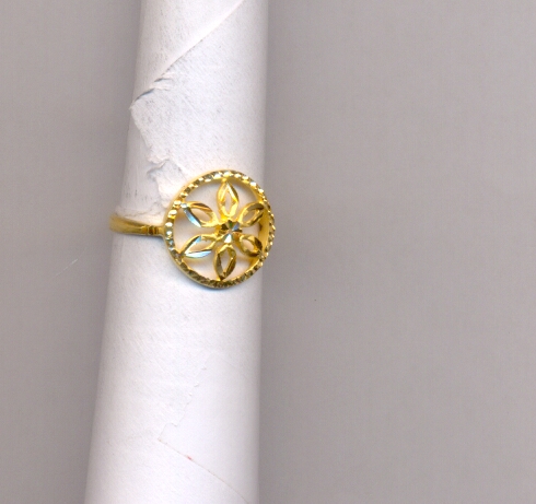 GOLD RING LADIES PLAIN FANCY