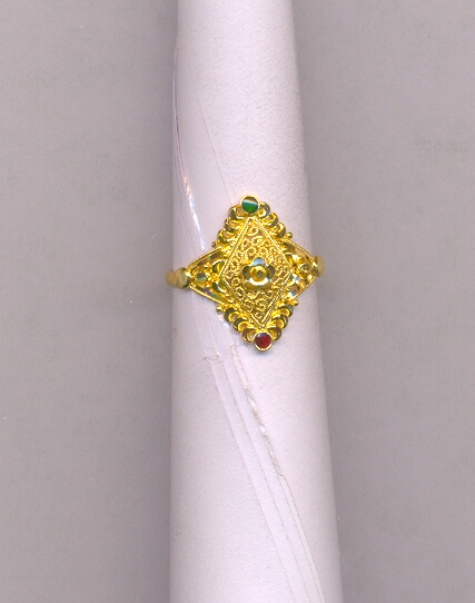 GOLD RING LADIES PLAIN FANCY