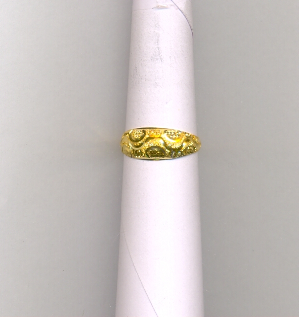 GOLD RING LADIES PLAIN FANCY