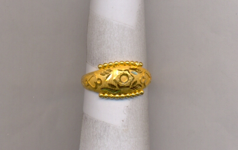 GOLD RING LADIES PLAIN FANCY