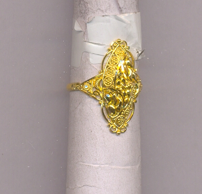 GOLD RING LADIES PLAIN FANCY
