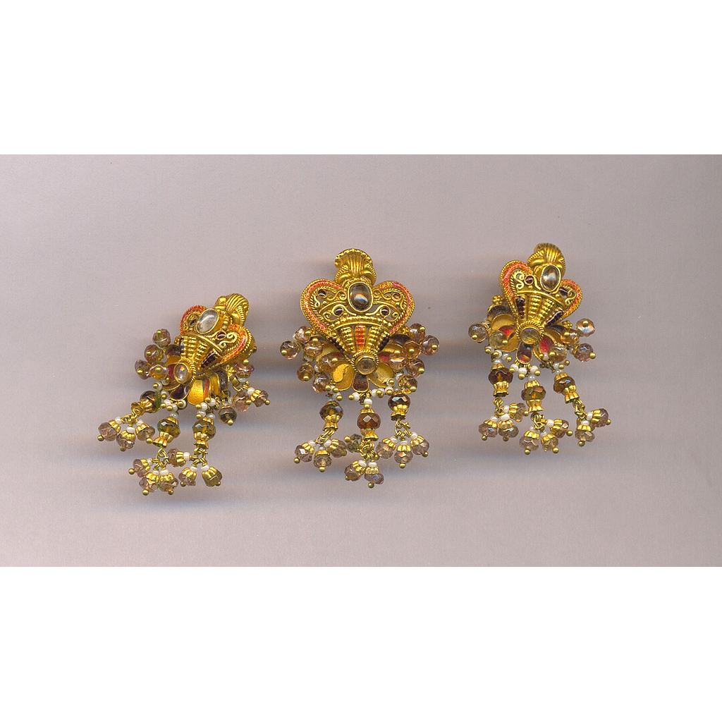 GOLD HALF SET PENDENT PLAIN EXCLUSIVE