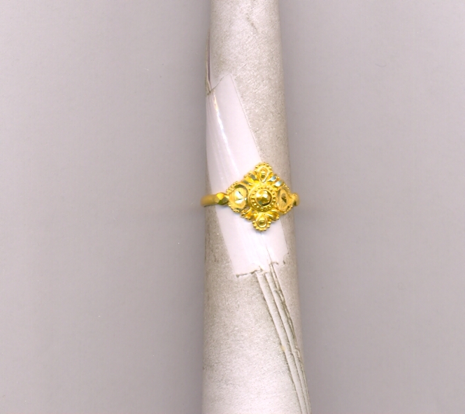 GOLD RING LADIES PLAIN FANCY