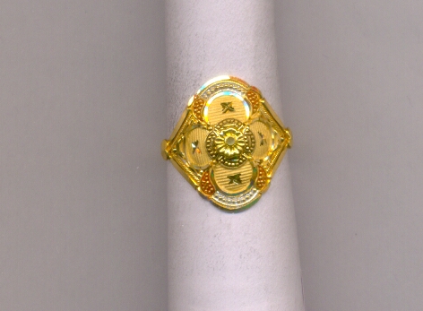GOLD RING LADIES PLAIN FANCY