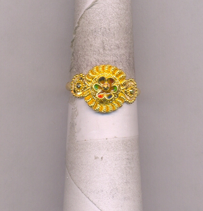 GOLD RING LADIES PLAIN FANCY