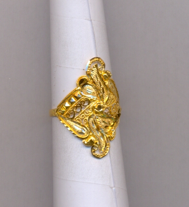 GOLD RING LADIES PLAIN FANCY