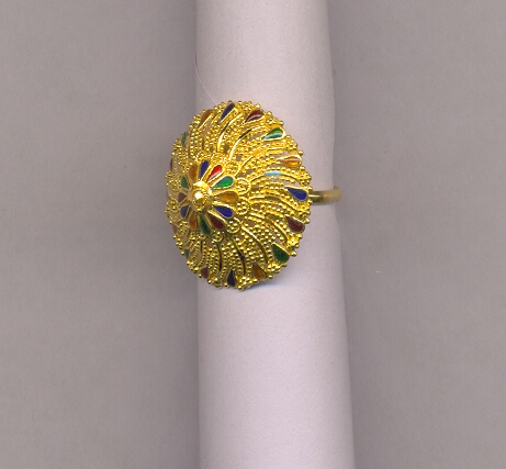 GOLD RING LADIES PLAIN FANCY