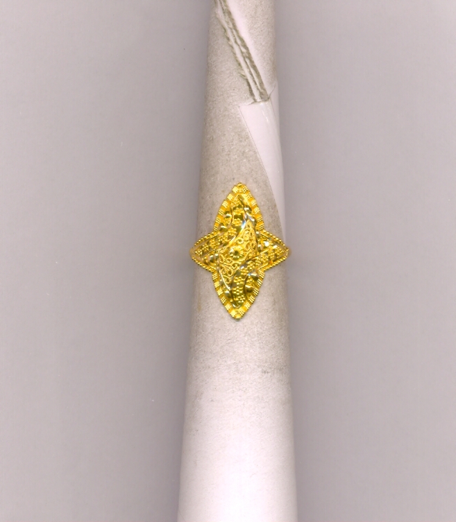 GOLD RING LADIES PLAIN FANCY
