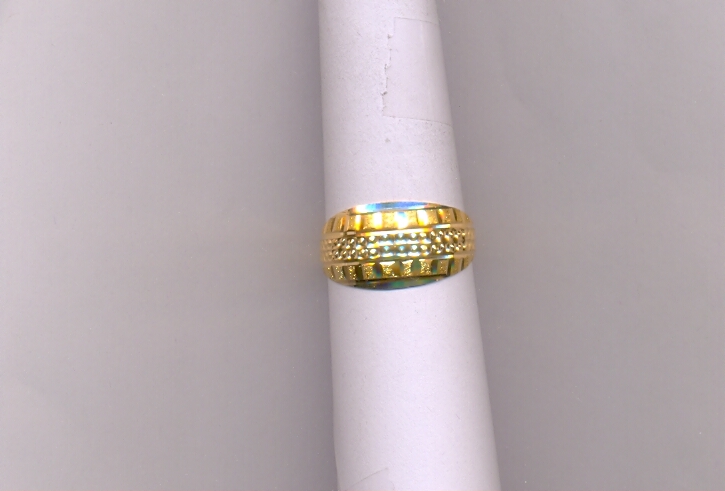 GOLD RING LADIES PLAIN FANCY