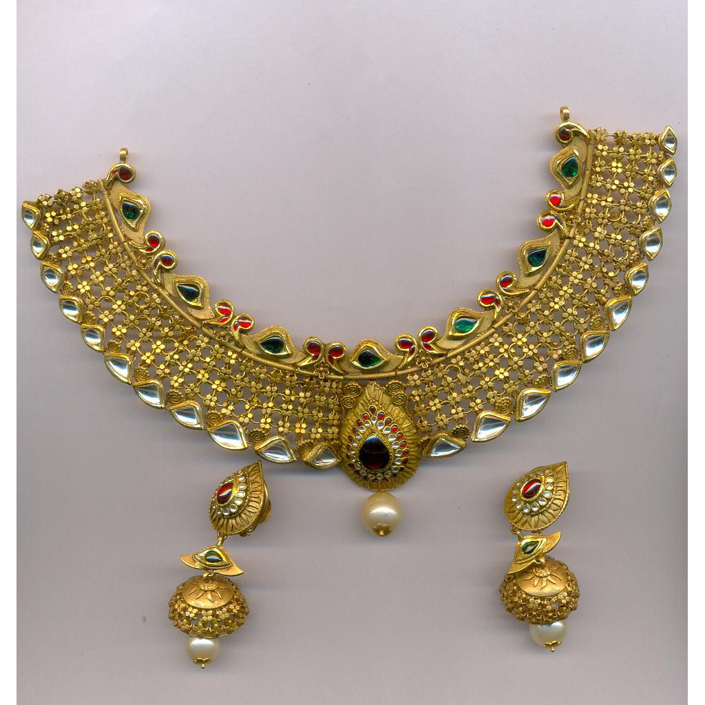 GOLD HALF SET ROUND ANTIQUE