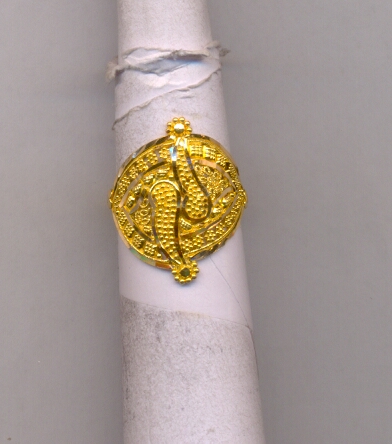 GOLD RING LADIES PLAIN FANCY