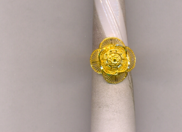 GOLD RING LADIES PLAIN FANCY